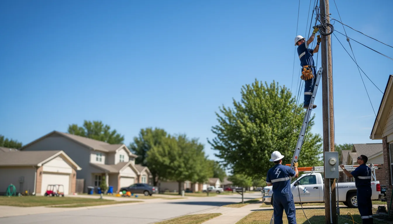 Residential electrician providing installation services in Mark, IL